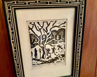 Winter Playground For May Silhouette by M Robertson