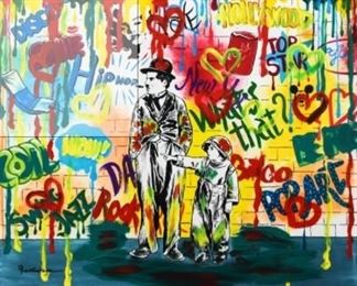 Nastya Rovenskaya Mixed Media Wanna Be Like Chaplin