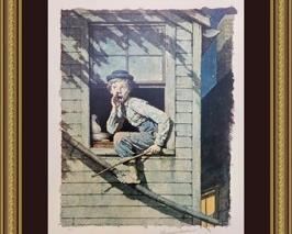 Norman Rockwell Lithograph Authenticated by the Estate