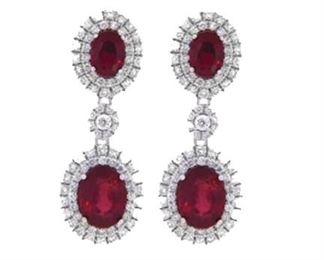 Ruby and Dm Earrings