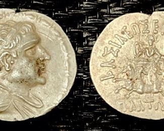 Rare Tetradrachm of the Katrian King Plato Coin