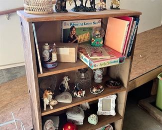 Nice bookcase with large assortment of items