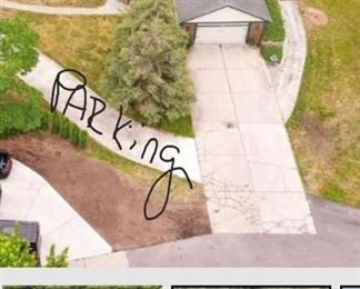 PLEASE NO PARKING ON ON THE ROAD LEADING UP TO THE HOUSE