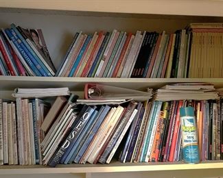 A lot of the books here are on sewing and needlepoint techniques.  Save yourself a bunch of money by making your own clothes!