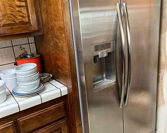 This is the Samsung side-by-side refrigerator.