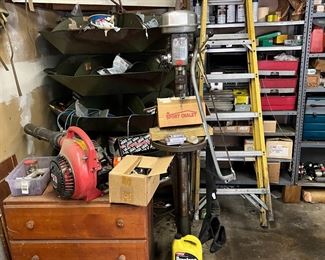 Hidden towards the back is one of those carousel bulk nail and screw display from classic hardware stores.  