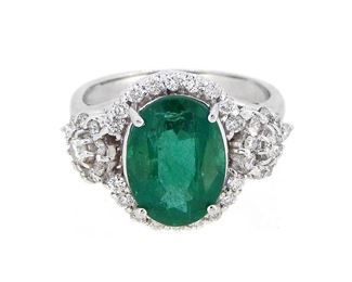 Emerald Diamond Ring