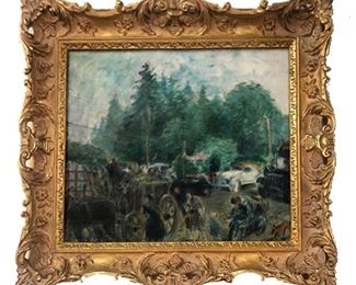 Louis Icart Original Oil Painting