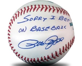 Pete Rose Signed Baseball