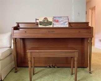 HENRY F MILLER PIANO AND STOOL