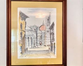 Watercolor of Florence Cathedral
