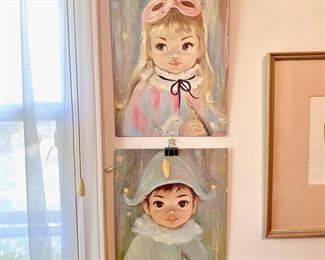 Vintage Sherle Paintings - on chipboard