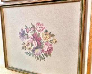 HUGE Needlepoint - framed