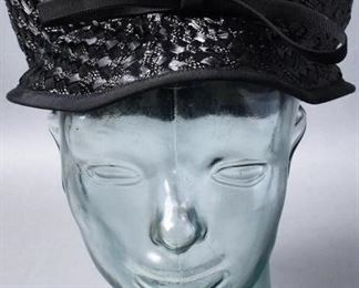 Bullocks - San Fernando Valley Bubble Hat 1950-60s
