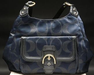 Coach Signature Metallic Campbell Shoulder Bag
