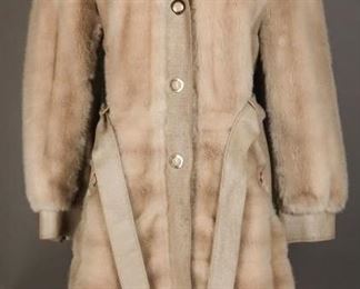Tissavel Imported From France Faux Fur Coat

