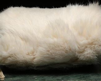 Vintage Young Girl's Genuine Rabbit Fur Muff
