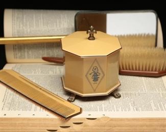 Vintage Lucite Empire Bathroom Set (4) +
