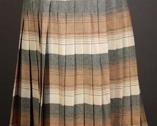 1950s Pendleton Turnabout Reversible Pleated Wool
