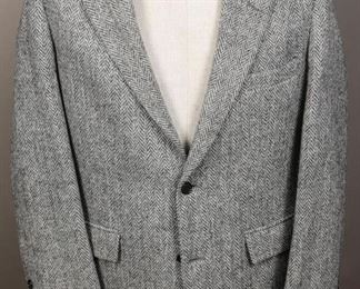 Harris Tweed Herringbone Scottish Wool Jacket
