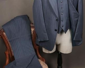 Mark I by Mansfield Pinstripe 3-Piece Suit
