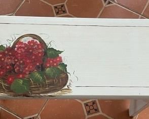 Great painted side table.