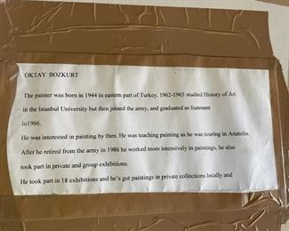 Painting by Oktay Bozkurt.