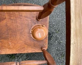 Child's rocker with music box.