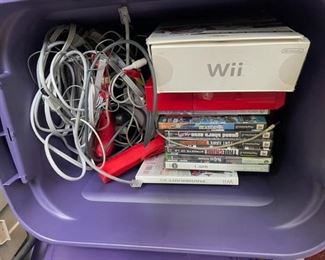 Wii games and accessories.