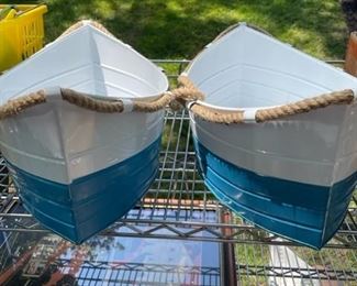 Metal boats - great for utensils, plates, etc.