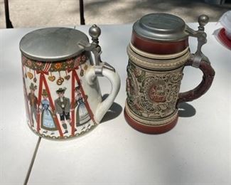Beer Steins from Germany.