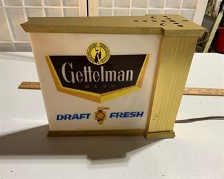 05 Vintage Gettelman Lighted Beer Sign