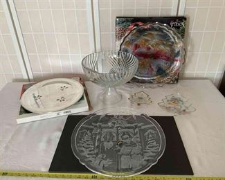 Christmas TrayWinter Scene PlatesTree Shaped Trays