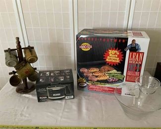 George Foreman GrillBunn Coffee DecanterChip  Dip Bowl