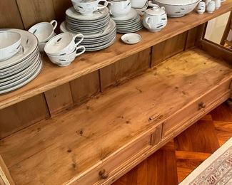 Vintage Set of China with Wheat Pattern