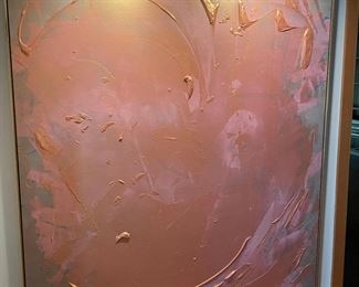 Modern Oil on Canvas - 65" Wide x 7ft Tall