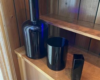 Huge Group of Cobalt Blue Glass Vessels