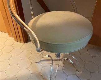Lucite Vanity Stool