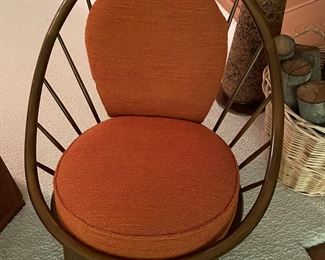 Pair of Curved Back Danish Modern Chairs