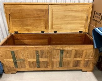 Pine trunk with two lids $275