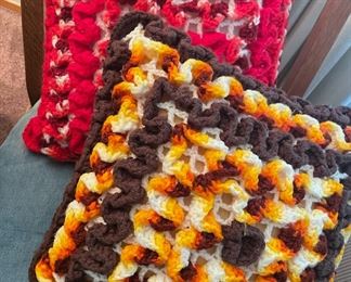 Crocheted Throw Pillows
