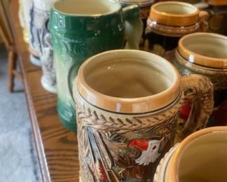 Assortment of Beer Steins