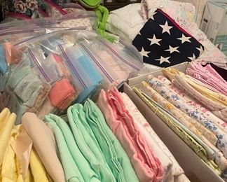 Assortment of Fabric and Yarn