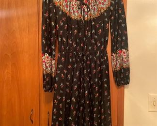 Jo-A-Lyn 1970's Boho Floral Dress