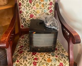 Mahogany Floral Design Arm Chair