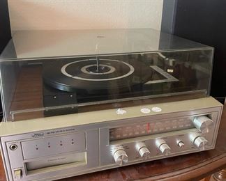 Sears 8 Track Player Turntable and Receiver
