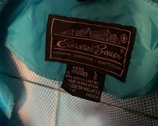 Eddie Bauer Turquoise Wind Breaker Jacket