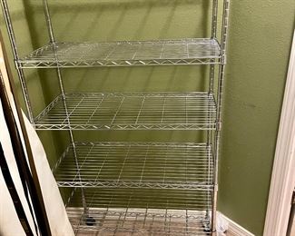 Shelving with rollers $45