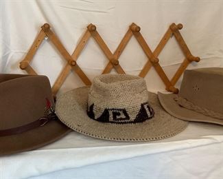 3 Adventure Hats with Hat Holder