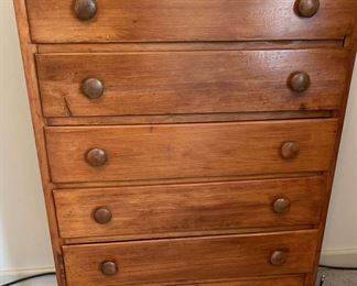 6 Drawer Wooden Chests of Drawers 30in Wide, 15in Deep, 41in Tall